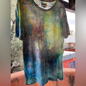 hand dyed shirt from pact never worn